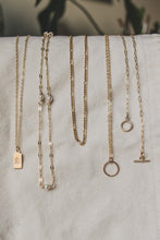 Load image into Gallery viewer, Into the Pines Rectangle Initial Necklace