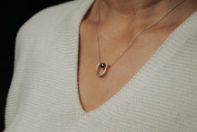 Load image into Gallery viewer, Arc and Sphere Mixed Metal Necklace