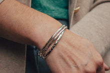 Load image into Gallery viewer, Sterling Silver Stamped Bangles