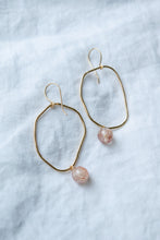 Load image into Gallery viewer, Organic Freeform Oval Earrings
