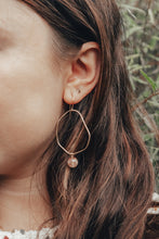 Load image into Gallery viewer, Organic Freeform Oval Earrings