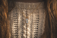 Load image into Gallery viewer, Into the Pines Rectangle Initial Necklace