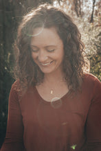 Load image into Gallery viewer, Into the Pines Rectangle Initial Necklace