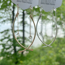 Load image into Gallery viewer, Lunar Herkimer Earrings