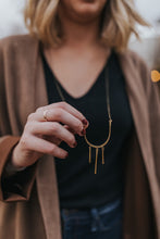 Load image into Gallery viewer, Lines Necklace in Brass