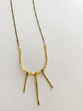 Load image into Gallery viewer, Lines Necklace in Brass
