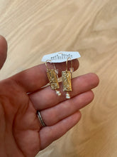 Load image into Gallery viewer, Petal and Pearl Drop Earrings
