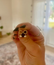 Load image into Gallery viewer, Halo Pearl Drop Studs
