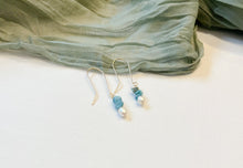 Load image into Gallery viewer, Matilda Turquoise and Pearl Drop Earrings
