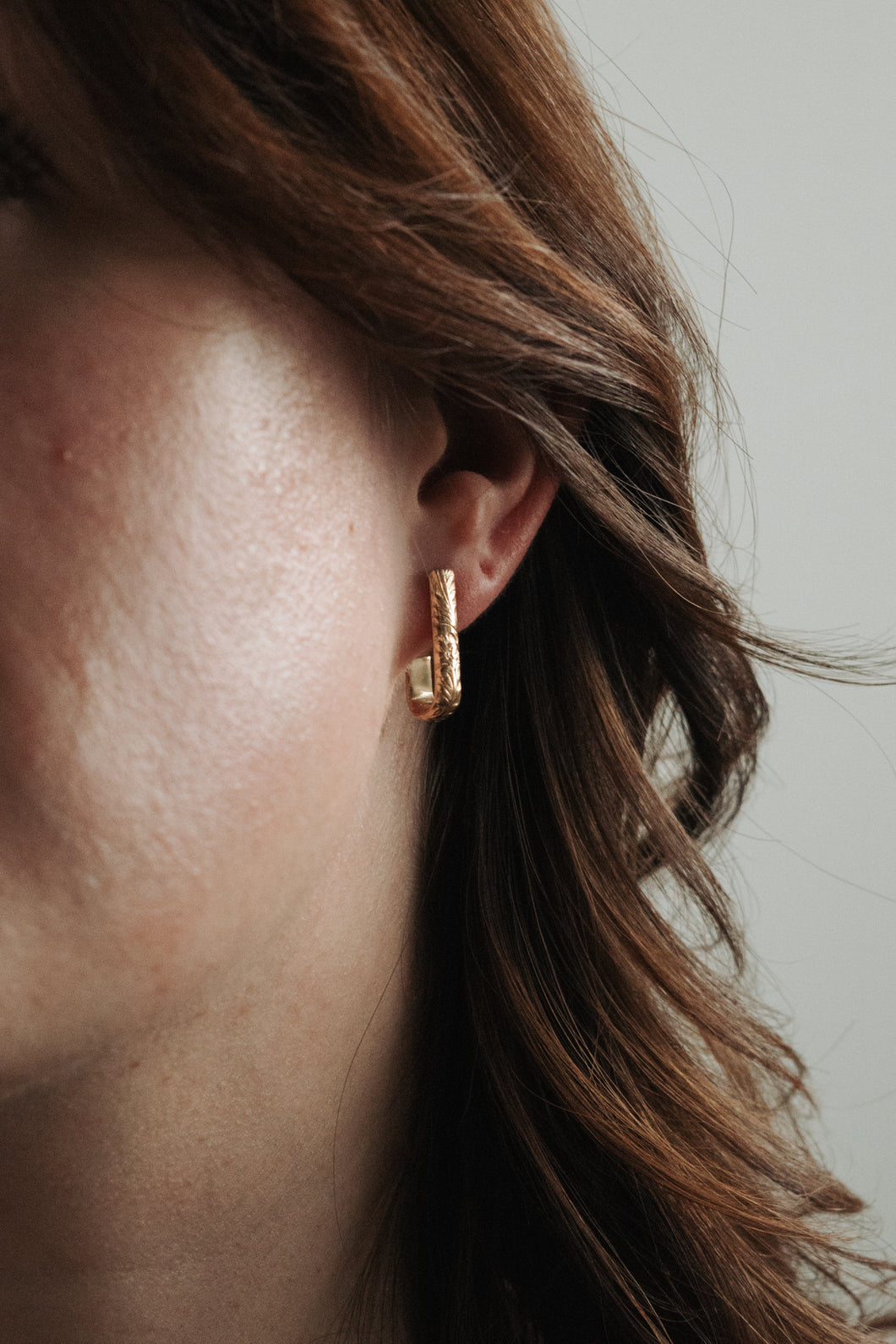 Floral Huggie Earrings