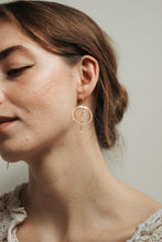 Load image into Gallery viewer, Elodie Fringe Hoops
