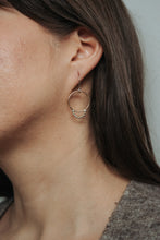 Load image into Gallery viewer, Moonbeam Mixed Metal Earrings
