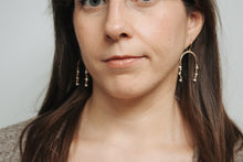 Load image into Gallery viewer, Oceanside Pearl Arch Earrings
