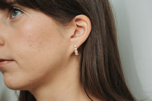 Load image into Gallery viewer, Stamped Huggie Earrings
