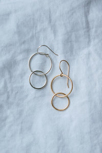 Cascade Circle Drop Earrings