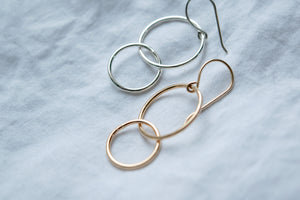 Cascade Circle Drop Earrings