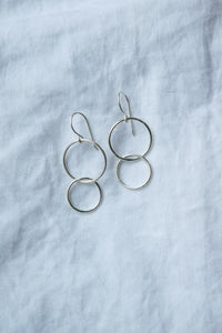 Cascade Circle Drop Earrings