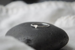 Small Heart Stacking Ring