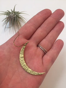 Hammered Moon Earrings