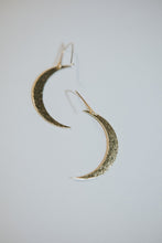 Load image into Gallery viewer, Hammered Moon Earrings
