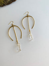 Load image into Gallery viewer, New Moon Hammered Earrings
