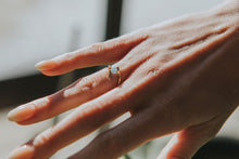 Load image into Gallery viewer, Hammered Gemstone Fidget Spinner Ring

