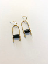 Load image into Gallery viewer, Hammered Tourmaline Earrings
