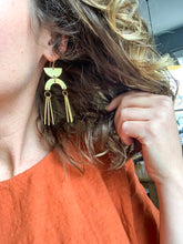 Load image into Gallery viewer, Half Moon Spike Statement Earrings
