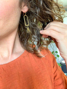 Geometric Burst Earrings