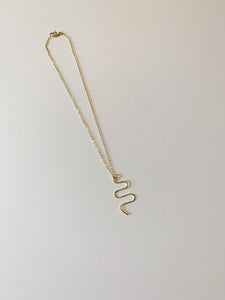 Snake Squiggle Necklace