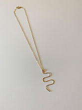 Load image into Gallery viewer, Snake Squiggle Necklace
