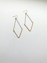 Load image into Gallery viewer, Hammered Triangle Earrings
