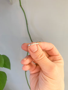 Hammered Dot Ring