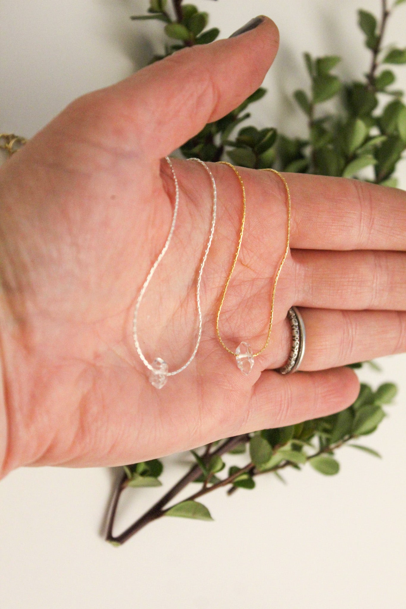 Rose gold online on pale skin