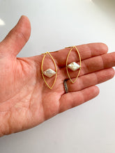 Load image into Gallery viewer, Freshwater Pearl Marquise Earrings
