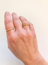 Load image into Gallery viewer, 2 Ring Stack Set: Hammered Dot
