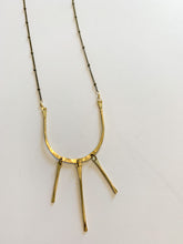 Load image into Gallery viewer, Lines Necklace in Brass
