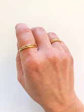 Load image into Gallery viewer, 2 Ring Stack Set: Classic Hammered
